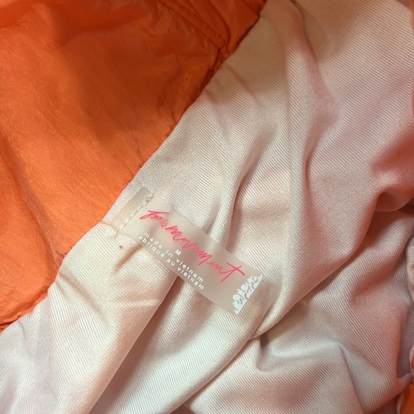 Free People FP Movement way home shorts high waist orange tangerine neon medium - Picture 4 of 4